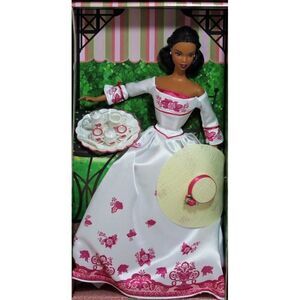 Victorian Tea African American Barbie Doll Mattel F144381 B0788 2002 NIB